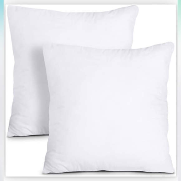 utopia Other - Utopia Bedding Throw Pillows Insert Set 2 White 18 x 18 inch Square NEW SEALED